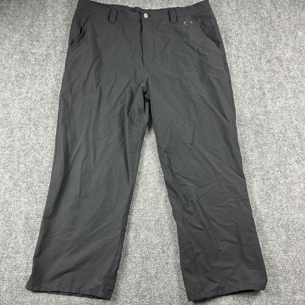 Oakley Golf‎ Pants Mens 40x28 Black Nylon Stretch Performance Trousers Active